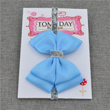 Bandeau Élastique Noeud Papillon Accessoires Enfant Bleu / Taille Unique - Parents Sereins