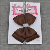 Bandeau Élastique Noeud Papillon Accessoires Enfant Marron / Taille Unique - Parents Sereins