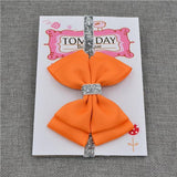 Bandeau Élastique Noeud Papillon Accessoires Enfant Orange / Taille Unique - Parents Sereins