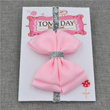 Bandeau Élastique Noeud Papillon Accessoires Enfant Rose très pâle / Taille Unique - Parents Sereins