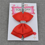 Bandeau Élastique Noeud Papillon Accessoires Enfant Rouge Vif / Taille Unique - Parents Sereins