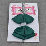Bandeau Élastique Noeud Papillon Accessoires Enfant Vert foncé / Taille Unique - Parents Sereins