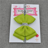 Bandeau Élastique Noeud Papillon Accessoires Enfant Vert / Taille Unique - Parents Sereins