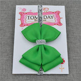 Bandeau Élastique Noeud Papillon Accessoires Enfant Vert Vif / Taille Unique - Parents Sereins