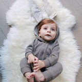 Combinaison Lapin Buby Pyjama - Combinaison - Vêtements Enfants GRIS / 0 à 3 mois - Parents Sereins