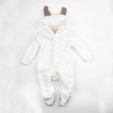 Combinaison Nounours en Peluche Pyjama - Combinaison - Vêtements Enfants Blanc / 0 à 3 mois - Parents Sereins