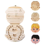DENTY - Boîte à Dents de Lait Souvenir Bébé Garçon - Bois - Parents Sereins