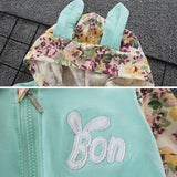Ensemble 2 Pièces - Sweat à Capuche Lapin & Pantalon Ensemble - Vêtements Enfant Bébé Bleu / 6M - Parents Sereins