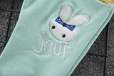 Ensemble 2 Pièces - Sweat à Capuche Lapin & Pantalon Ensemble - Vêtements Enfant Bébé Bleu / 6M - Parents Sereins
