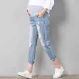 Jean de Grossesse Effet Déchiré Jean de Grossesse Denim / M - Parents Sereins