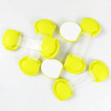 Lot de 10 bloque-placard/tiroir à glissière Sécurité Enfant Jaune 10 cm - Parents Sereins