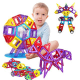 MAGNETY - Blocs de Construction Magnétiques Jouet Enfant 110 pièces - PACK BASIQUE - Parents Sereins