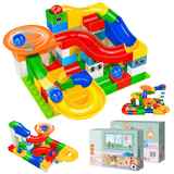 MARBLY RUN ™ (2019) Circuit de Course de Billes à Construire (compatible Lego et Duplo) - Parents Sereins