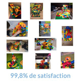 Marbly Run - Circuit de Billes à Construire (compatible Lego et Duplo) Jouet Enfant 52 pièces - PACK BASIQUE - Parents Sereins