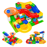 Marbly Run - Circuit de Billes à Construire (compatible Lego et Duplo) Jouet Enfant 52 pièces - PACK BASIQUE - Parents Sereins