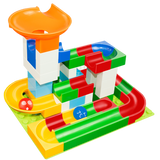 Marbly Run - Circuit de Billes à Construire (compatible Lego et Duplo) Jouet Enfant 52 pièces - PACK BASIQUE - Parents Sereins