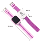 Montre GPS pour enfant avec écran tactile couleur & jeux d'apprentissage Montre GPS Enfant Rose avec film de protection / Alphabet Latin - Parents Sereins