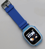 Montre GPS pour enfant avec écran tactile couleur Montre GPS Enfant Bleu avec film de protection / WiFi - Parents Sereins