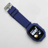 Montre GPS pour enfant avec écran tactile couleur Montre GPS Enfant Bleu foncé avec film de protection / WiFi - Parents Sereins
