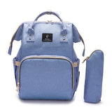 My Baby Bag 2.0 - Sac à Dos de Maternité Multi-fonctions USB Sac de Maternité Bleu - Parents Sereins