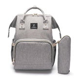 My Baby Bag 2.0 - Sac à Dos de Maternité Multi-fonctions USB Sac de Maternité Gris - Parents Sereins
