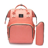 My Baby Bag 2.0 - Sac à Dos de Maternité Multi-fonctions USB Sac de Maternité Orange - Parents Sereins