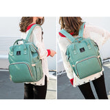 My Baby Bag 2.0 - Sac à Dos de Maternité Multi-fonctions USB Sac de Maternité Vert - Bientôt Épuisé - Parents Sereins
