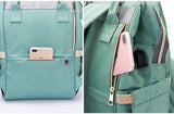 My Baby Bag 2.0 - Sac à Dos de Maternité Multi-fonctions USB Sac de Maternité Vert - Bientôt Épuisé - Parents Sereins