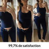 PantyFlex - Élargisseur de Pantalon pour Grossesse Agrandisseur - Élargisseur - Elastique - Pantalon Grossesse Bleu Marine - Bientôt ÉPUISÉ - Parents Sereins