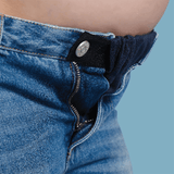 PantyFlex - Élargisseur de Pantalon pour Grossesse Agrandisseur - Élargisseur - Elastique - Pantalon Grossesse Bleu Marine - Bientôt ÉPUISÉ - Parents Sereins