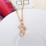 Pendentif BabyFeet Pendentif Colliers Pied de Bébé - Parents Sereins