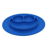 PLATY™ - Assiette Anti-Dérapante Accessoires Enfant Bleu - Parents Sereins