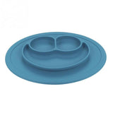 PLATY™ - Assiette Anti-Dérapante Accessoires Enfant Bleu Clair - Parents Sereins