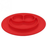 PLATY™ - Assiette Anti-Dérapante Accessoires Enfant Rouge - Parents Sereins