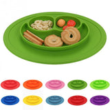 PLATY™ - Assiette Anti-Dérapante Accessoires Enfant Vert - Parents Sereins