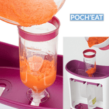 POCH'EAT - Station de Conditionnement pour Gourde Repas de Bébé Station de Conditionnement pour Gourde Repas Bébé Standard - ÉPUISÉ / + 10 Gourdes (Gratuit) - Parents Sereins