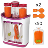 POCH'EAT - Station de Conditionnement pour Gourde Repas de Bébé Station de Conditionnement pour Gourde Repas Bébé Standard - ÉPUISÉ / + 50 Gourdes ( +49.99€) - Parents Sereins