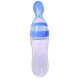 SQUEEZEAT™ - Cuillère à Presser avec Contenant Accessoires Enfant Bleu - BIENTÔT ÉPUISÉ - Parents Sereins