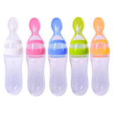 SQUEEZEAT™ - Cuillère à Presser avec Contenant Accessoires Enfant Rose - Parents Sereins