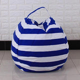 StuffSit - Pouf de Rangement pour Peluches Jouet Enfant M (1,4m) / Bleu (bientôt épuisé) - Parents Sereins