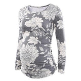 Tunique de Grossesse Tunique de Grossesse Floral (gris) / S - Parents Sereins