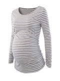 Tunique de Grossesse Tunique de Grossesse Marinière (gris) / S - Parents Sereins