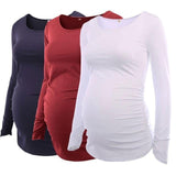 Tunique de Grossesse Tunique de Grossesse Pack de 3 (Bleu, Rouge, Blanc) / S - Parents Sereins